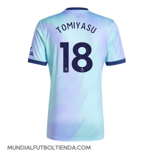 Camiseta Arsenal Takehiro Tomiyasu #18 Tercera Equipación Replica 2024-25 mangas cortas